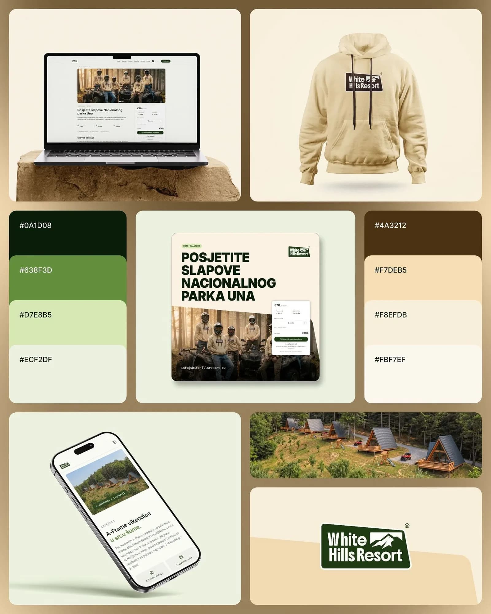 Brand board White Hills Resorta